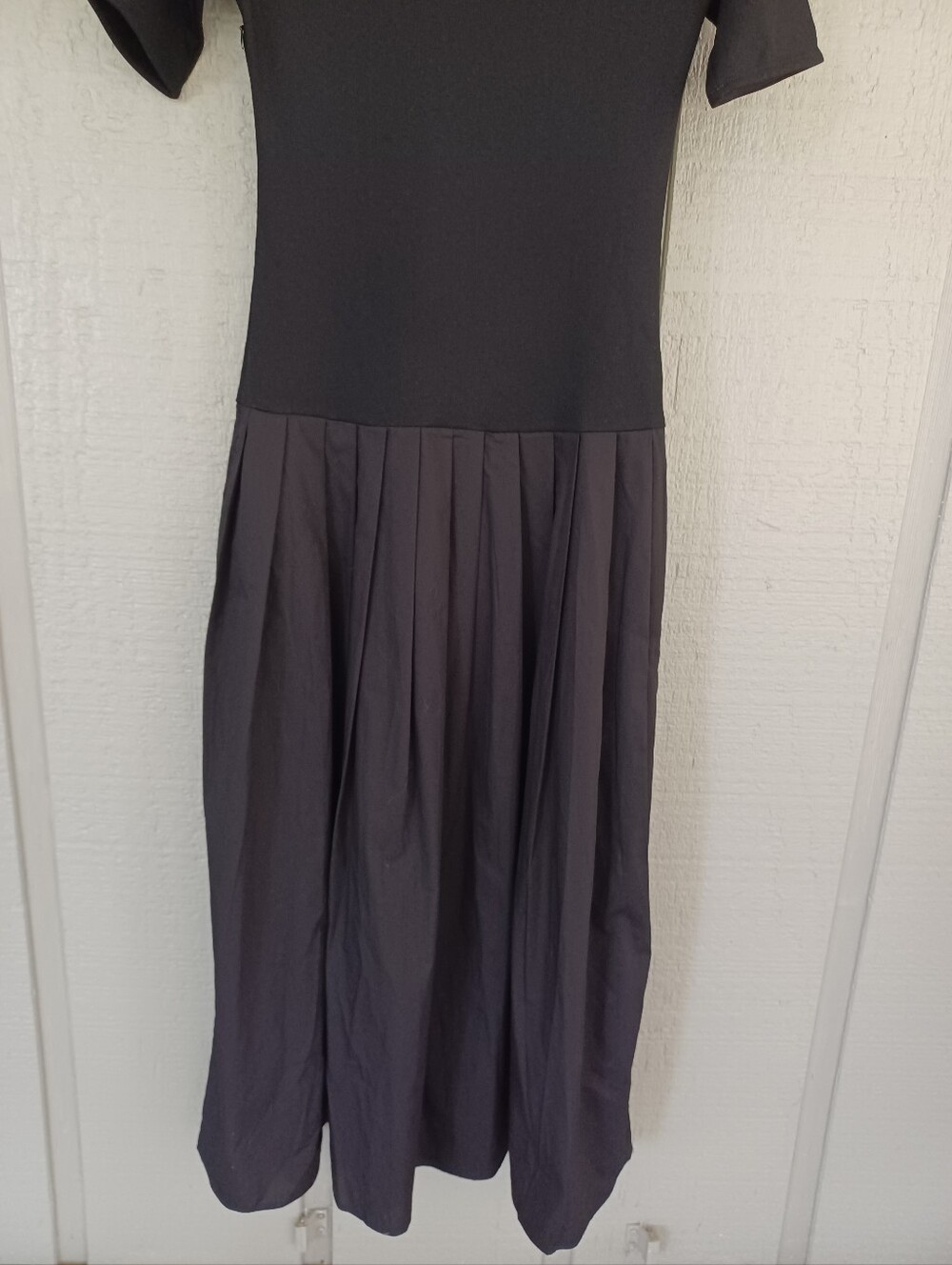 Marcella NYC Mila Maxi Dress Size M Women Off The Shoulder Pockets In Black - Picture 9 of 14